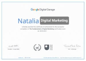 Digital Marketing Google Certificate