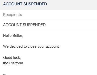 marketplace problems account