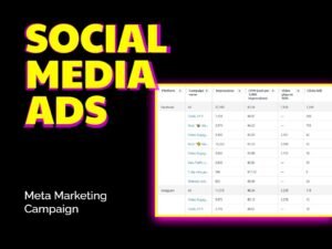 Meta advertising campaign results screenshot