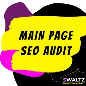 Website Main Page SEO Audit
