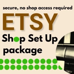 etsy shop setup help